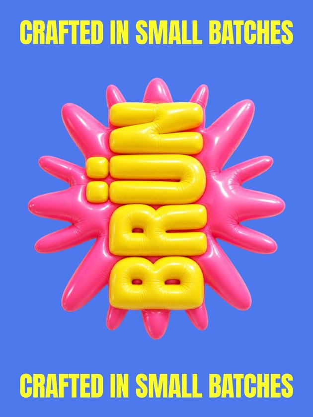 Inflated 3D BRÜN logo — crafted in small batches