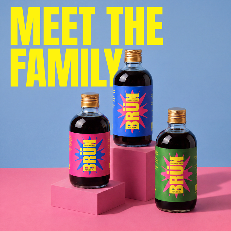 Meet the family — all three BRÜN flavors